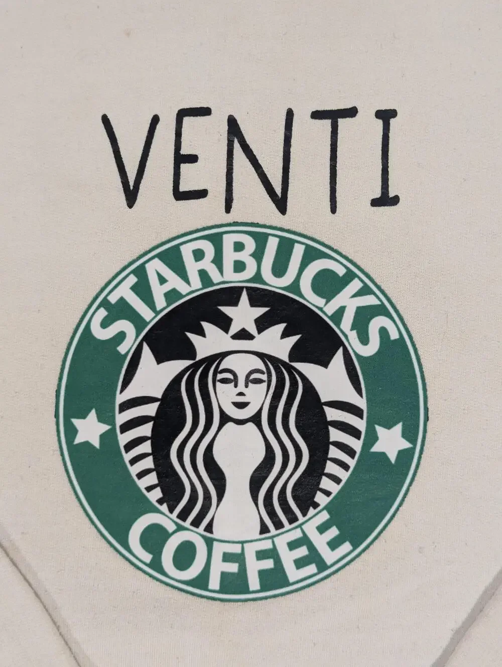 StarBucks Gildan Sweatshirt Youth XL White Fleece Pullover Venti Graphic Coffee